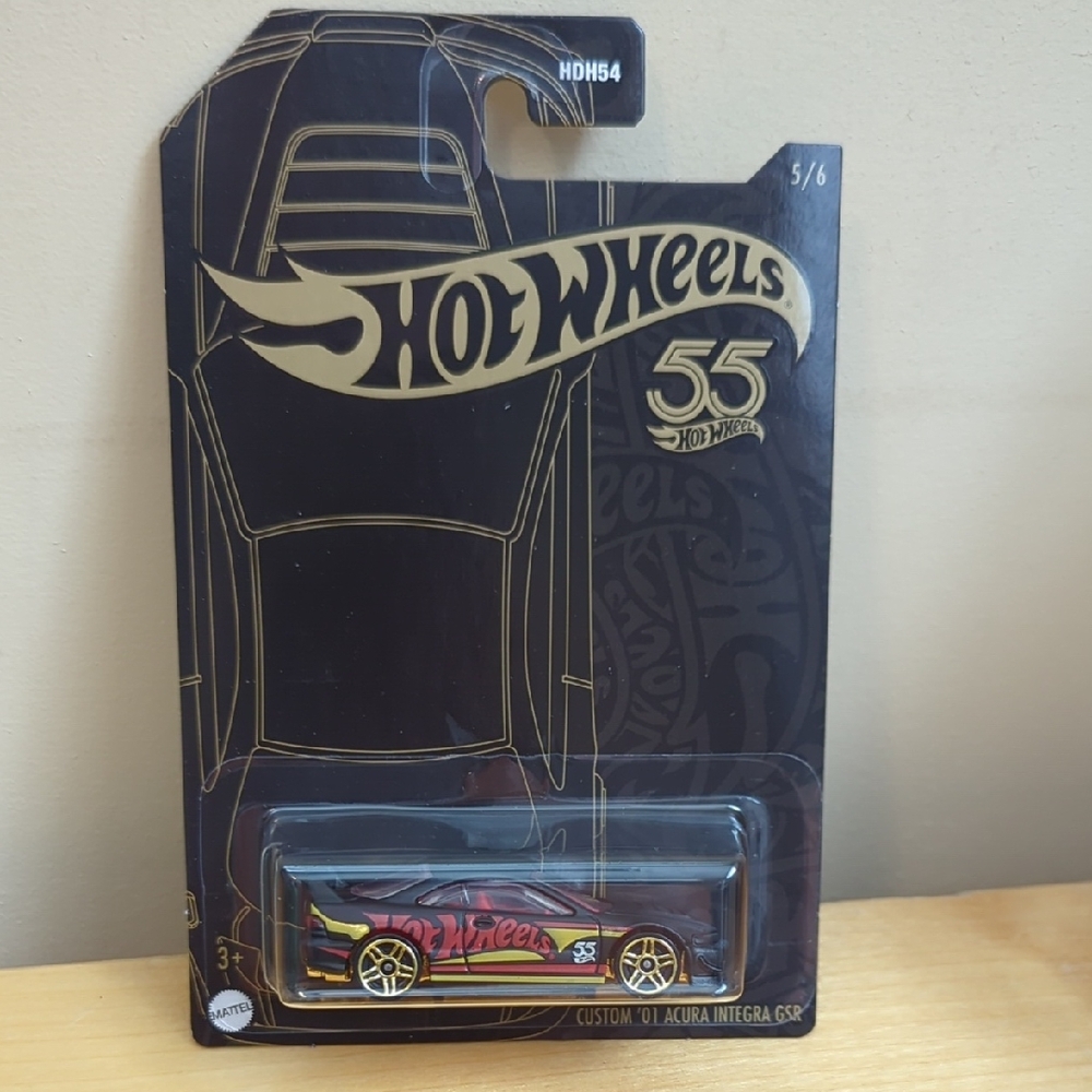 Hot Wheels 55th Anniversary Custom '01 Acura Integra GSR Die-Cast Car New